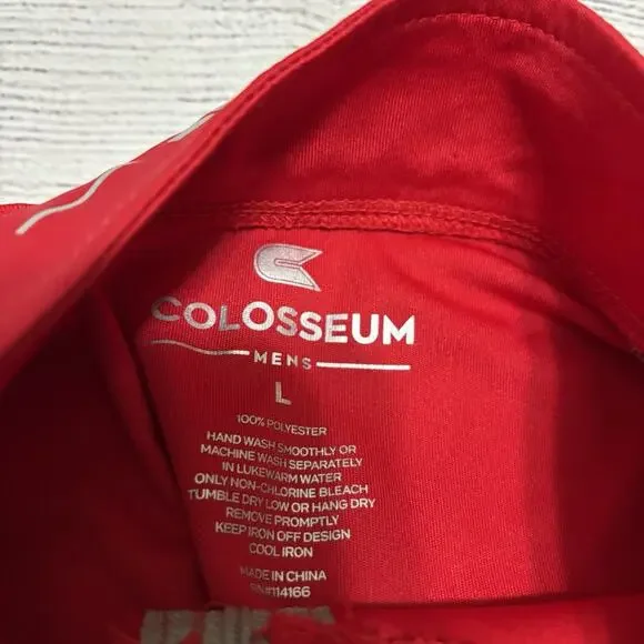 Colosseum Ohio State Buckeyes Mens Size Large Quarter Zip Pullover Shirt